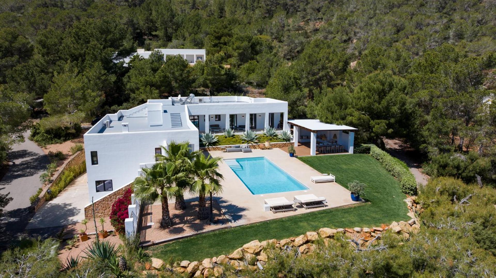 Resa Estates Ibiza modern finca villa for sale air photo.jpg